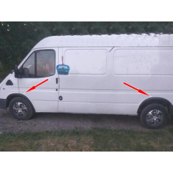 Купити Накладки на арки (4 шт, чорні) для Ford Transit 1991-2000 рр