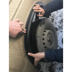 Купити Накладки на арки (6 шт, чорні) для Volkswagen LT 1995-2006 рр