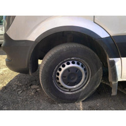 Купити Накладки на арки вузькі (4 шт, чорні) для Volkswagen Crafter 2006-2016 рр