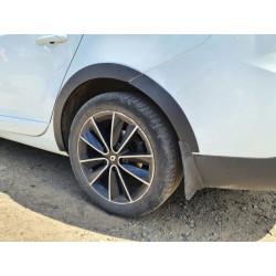 Купить Накладки на арки (8 шт, черные) SW, металл для Renault Megane III 2009-2016 гг