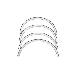 Купити Накладки на арки (4 шт, чорні) для Volkswagen Jetta 2006-2011 рр