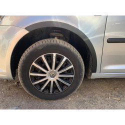 Купити Накладки на арки (чорний мат) Коротка база, 1 бічна (пластик) для Volkswagen Caddy 2010-2015 рр