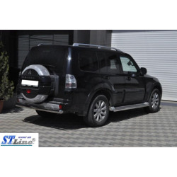 Купити Задня дуга AK002 (нерж.) для Mitsubishi Pajero Wagon III