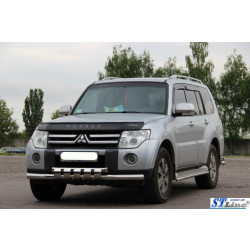 Купити Передній захист ST015 (нерж.) для Mitsubishi Pajero Wagon III