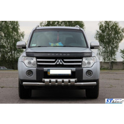 Купити Передній захист ST015 (нерж.) для Mitsubishi Pajero Wagon III