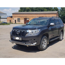 Купити Передній захист ST014 (нерж) 60/42 мм для Toyota Land Cruiser Prado 150