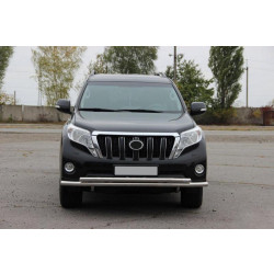 Купити Передній захист ST014 (нерж) 60/60 мм для Toyota Land Cruiser Prado 150