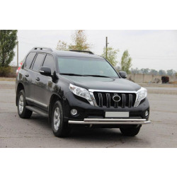 Купити Передній захист ST014 (нерж) 70/42 мм для Toyota Land Cruiser Prado 150