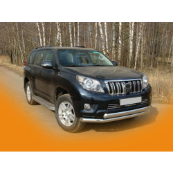 Купити Передній захист ST014 (нерж) 70/42 мм для Toyota Land Cruiser Prado 150