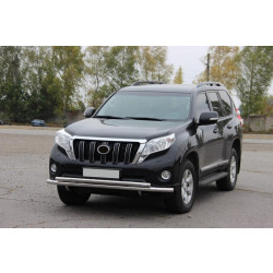 Купити Передній захист ST014 (нерж) 70/42 мм для Toyota Land Cruiser Prado 150