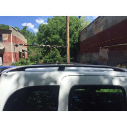 Купити Рейлінги чорні Максі база, Чавунні ніжки для Renault Kangoo 2008-2020 рр