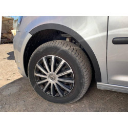 Купити Накладки на арки (чорний мат) Коротка база, 2 бічних (пластик) для Volkswagen Caddy 2010-2015 рр