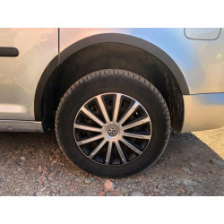 Купити Накладки на арки (чорний мат) Довга база (пластик) для Volkswagen Caddy 2010-2015 рр