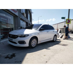 Купить Передняя накладка на бампер (2016-2021, под покраску) для Fiat Tipo 2016- гг