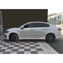 Купить Боковые пороги (под покраску) для Fiat Tipo 2016- гг