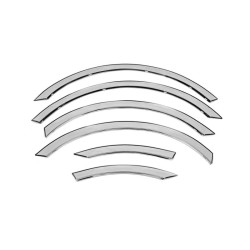 Купить Накладки на арки (нержавейка) Короткая база, 2 сдвижных двери для Volkswagen Caddy 2004-2010 гг