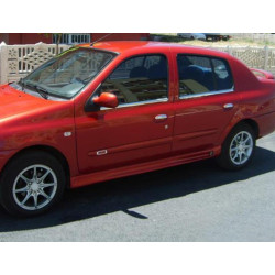 Купить Боковые пороги (под покраску) для Renault Symbol 2008-2013 гг