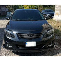 Купити Накладка на передній бампер (під фарбування) для Toyota Corolla 2007-2013 рр