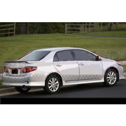 Купить Накладка на задний бампер (под покраску) для Toyota Corolla 2007-2013 гг