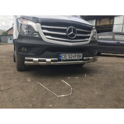 Купити Передня нижня дуга Shark (нерж.) 2006-2013 для Mercedes Sprinter W906 рр