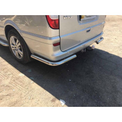 Купити Задні куточки AK003 (2 шт., нерж) Коротка база для Mercedes Vito W639 2004-2014 рр