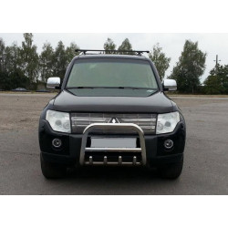Купити Кенгурятник QT006 (нерж.) 60 мм для Mitsubishi Pajero Wagon III