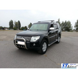 Купити Кенгурятник QT006 (нерж.) 60 мм для Mitsubishi Pajero Wagon III
