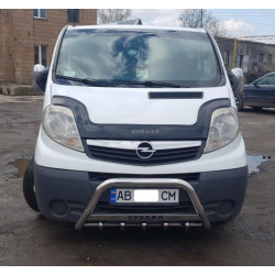 Купити Кенгурятник WT003-4 (нерж.) З написом для Opel Vivaro 2001-2015 рр
