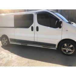 Купити Бічні труби (2 шт, нерж.) 70мм, Довга база для Nissan Primastar 2002-2014 рр