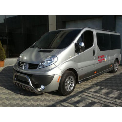 Купити Кенгурятник WT003-4 (нерж.) З написом для Renault Trafic 2001-2015 рр