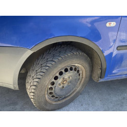 Купить Накладки на арки (черный мат) Короткая база, 1 сдвижная дверь (метал) для Volkswagen Caddy 2004-2010 гг