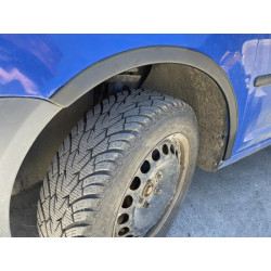 Купить Накладки на арки (черный мат) Короткая база, 1 сдвижная дверь (метал) для Volkswagen Caddy 2004-2010 гг