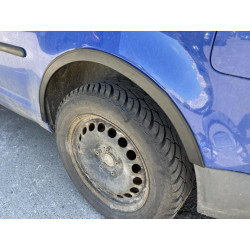 Купить Накладки на арки (черный мат) Короткая база, 1 сдвижная дверь (метал) для Volkswagen Caddy 2004-2010 гг