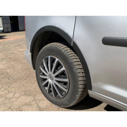 Купити Накладки на арки (чорний мат) Коротка база, 2 бічних (метал) для Volkswagen Caddy 2010-2015 рр