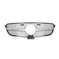 Купити Тюнінг решітка радіатора (Diamond Silver) З місцем під камеру для Mercedes GLE coupe C292 2015-2019 рр