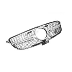 Купити Тюнінг решітка радіатора (Diamond Silver) З місцем під камеру для Mercedes GLE coupe C292 2015-2019 рр