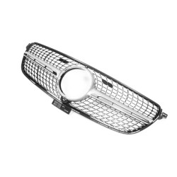 Купити Тюнінг решітка радіатора (Diamond Silver) З місцем під камеру для Mercedes GLE coupe C292 2015-2019 рр