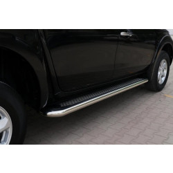 Купити Бокові пороги Maydos V2 (2 шт., алюміній -2025 нерж) для Fiat Fullback 2016- рр