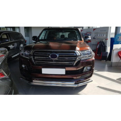 Купить Передняя дуга ST014 (2015-2025, нерж.) 70мм на 48мм для Toyota Land Cruiser 200