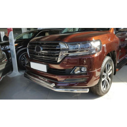 Купить Передняя дуга ST014 (2015-2025, нерж.) 70мм на 48мм для Toyota Land Cruiser 200