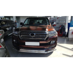 Купить Передняя дуга ST014 (2015-2025, нерж.) 70мм на 48мм для Toyota Land Cruiser 200