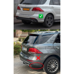 Купить Комплект обвесов GLE63 AMG (с задним диффузором) для Mercedes GLE/ML сlass W166