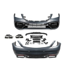 Купити Комплект обвісів S63 AMG (2018-restyling) для Mercedes S-сlass W222