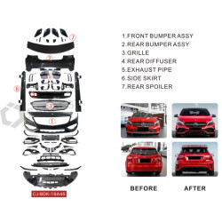 Купити Комплект обвісів (A45 AMG) для Mercedes A-сlass W176 2012-2018 рр