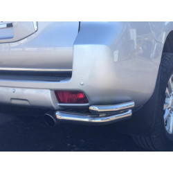 Купить Задние уголки AK003-Double (нерж) для Toyota Land Cruiser Prado 150