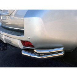 Купить Задние уголки AK003-Double (нерж) для Toyota Land Cruiser Prado 150