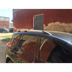 Купити Рейлінги Хром Турецькі Довга база, Пластикові ніжки для Toyota Rav 4 2006-2013 рр