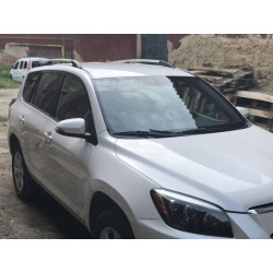 Купити Рейлінги Хром Турецькі Довга база, Пластикові ніжки для Toyota Rav 4 2006-2013 рр