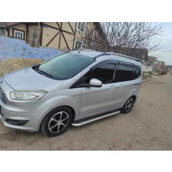 Купить Боковые пороги Premium (2 шт, нерж) для Ford Courier 2014-2023 гг