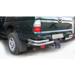 Купить Задние углы AK003-Double (2 шт., нерж) для Mitsubishi L200 1996-2006 гг